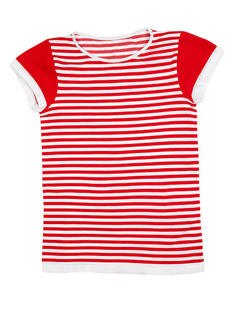 istock Red and white striped sport shirt 178578222