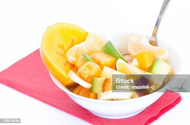 Gesunden Obstsalat Stockfoto und mehr Bilder von Abnehmen - Abnehmen, Apfel, Banane