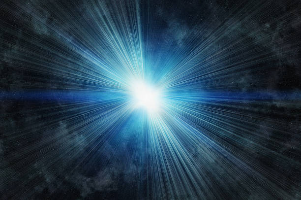 istock white flash on a cosmos stars backgroudns 178578544