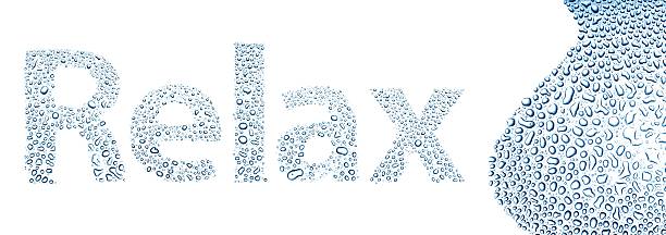 istock Relax made of water drops, background on white 178579724