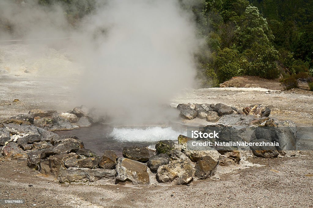 Fumerolle sources thermales - Photo de Açores libre de droits