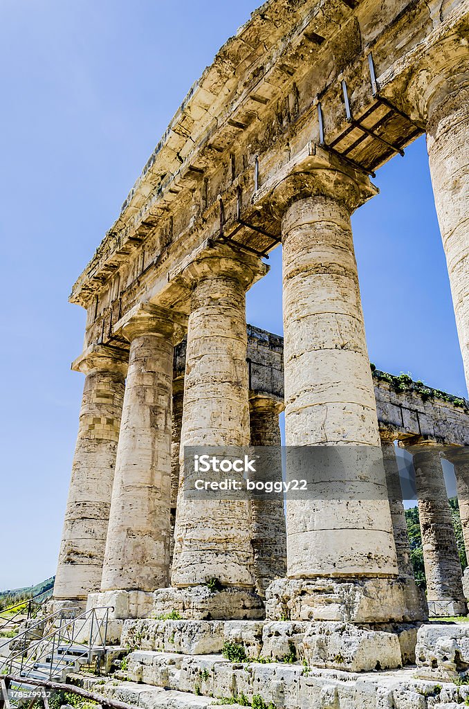Temple Doric Temple in Segesta, Sicily, Italy Ancient Stock Photo