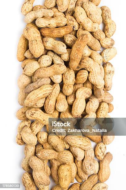 더미 의 지면 커요 Peanuts 클로즈업 흰색 배경의 0명에 대한 스톡 사진 및 기타 이미지 - 0명, 갈색, 견과