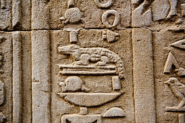 istock Hieroglyphs of crocodile 178580157