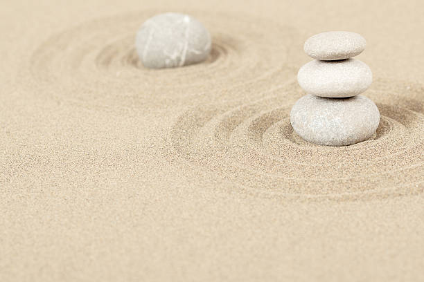 istock Balance zen stones in sand 178580357