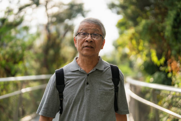 istock Asian senior portrait closeup 1785816930