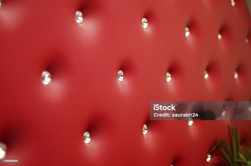 Sfondo in pelle rossa - Foto stock royalty-free di Arredamento