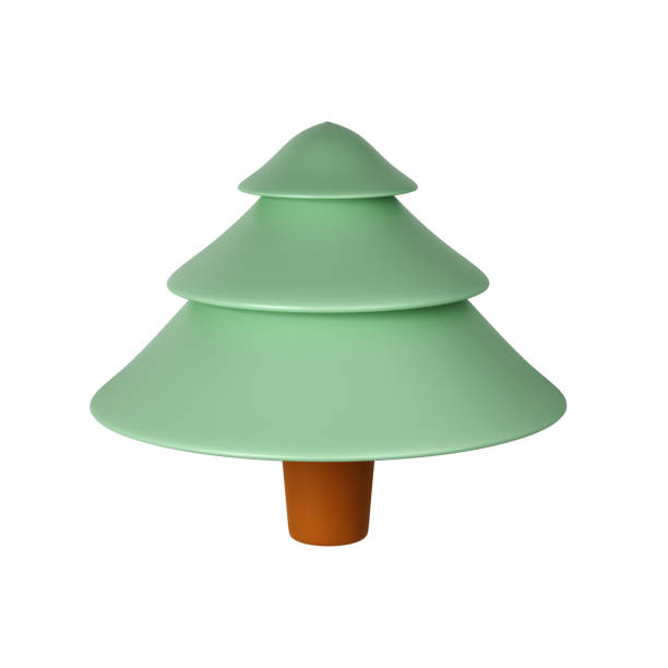 istock 3d illustration of Christmas tree. Holiday element isolated Render Abstract Evergreen Tree Fir. Happy New Year Decoration Holiday. New Year and Xmas Celebration 1785823151