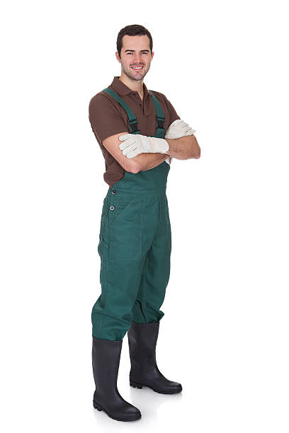 istock Happy young gardener in dungarees 178582782