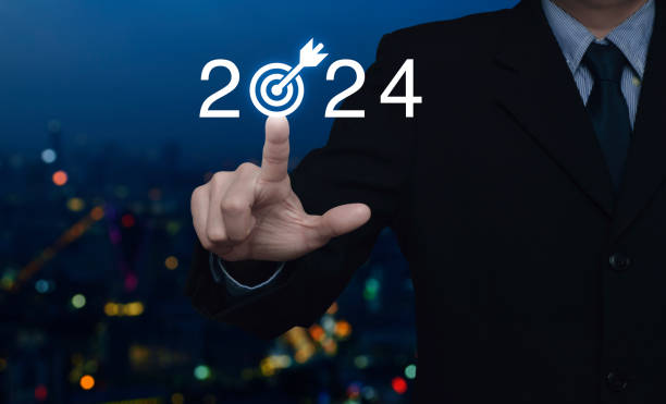 istock Business happy new year 2024 success concept 1785836280