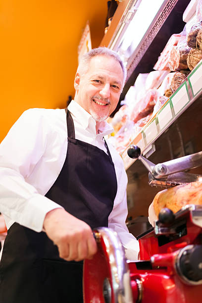 istock Shopkeeper at work in a grocery store 178583651