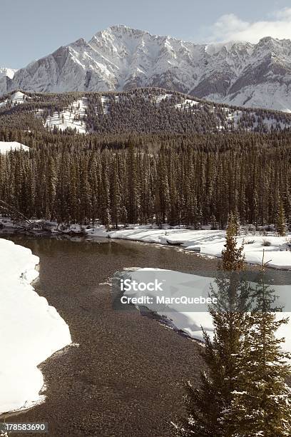 Bow River Valley In Springtime Banff National Park Alberta Canada Stock Photo - Download Image Now