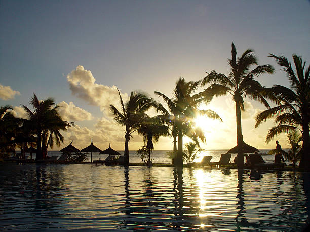 istock sunset at the beach, Mauritius island 178584896