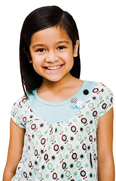 istock Asian girl smiling and posing isolated over white 178585639