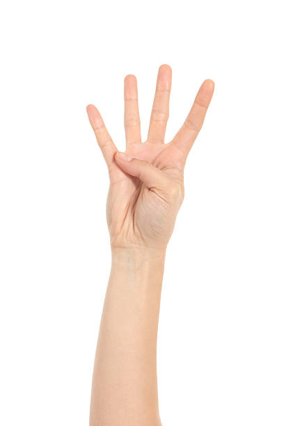 istock Woman hand showing four fingers 178586065