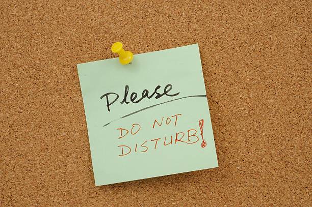 Please do not disturb! stock photo