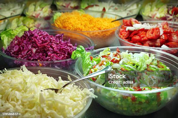 Salad Buffet Stock Photo - Download Image Now - Appetizer, Assistance, Bar - Drink Establishment