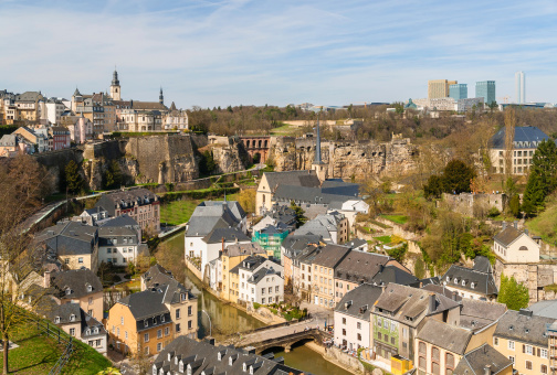 View of Luxembourg historic center