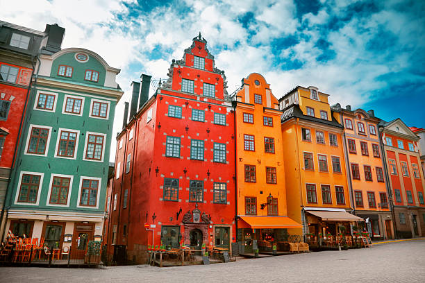 istock An old town with colorful buildings in a row 178587252