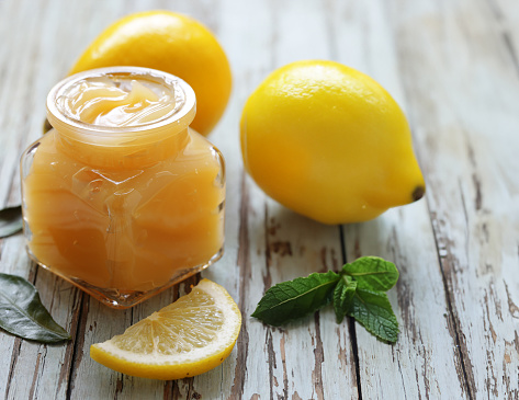 lemon jam cream made from fresh organic lemons