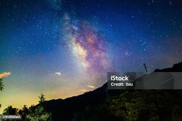 Starry Sky Galaxy Stock Photo - Download Image Now - Abstract, Astronomy, Astrophysics