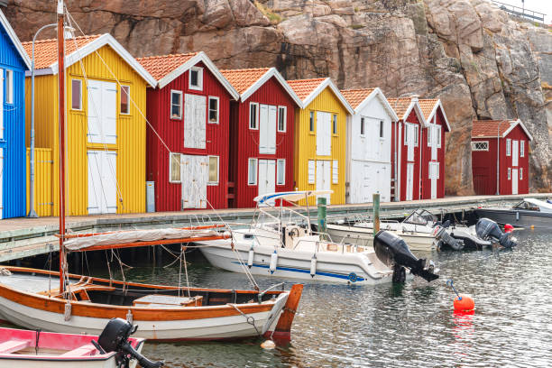 istock Colorful old boathouses in Smogen, Sweden 1785894418