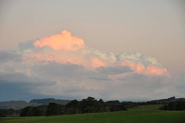 Peaceful clouds stock photo