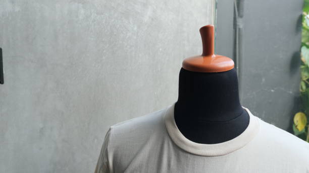 istock Casual shirt on display mannequin in boutique, close up 1785904819
