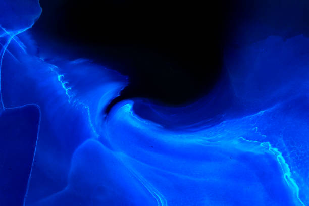 istock Natural abstract fluid art painting with alcohol ink technique. Soft dreamy colors create transparent wavy lines. 1785906703