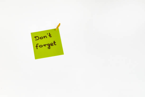 istock A card reminding you about important things memo-stick don't forget 1785907224