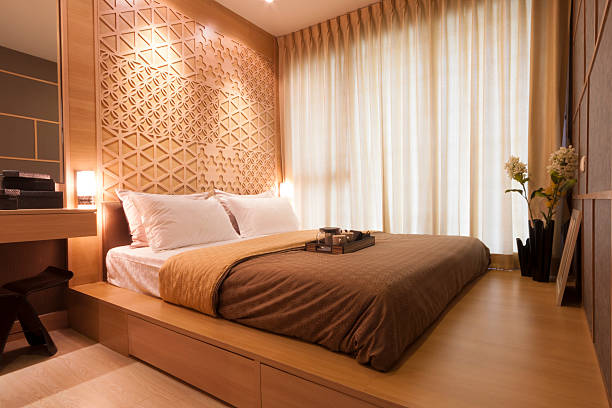 style japonais - hotel room hotel luxury mattress photos et images de collection