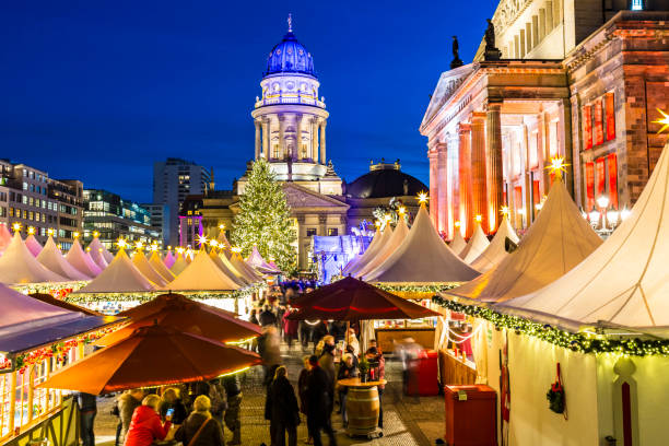 Berlin Gendarmenmarkt at Christmas Time