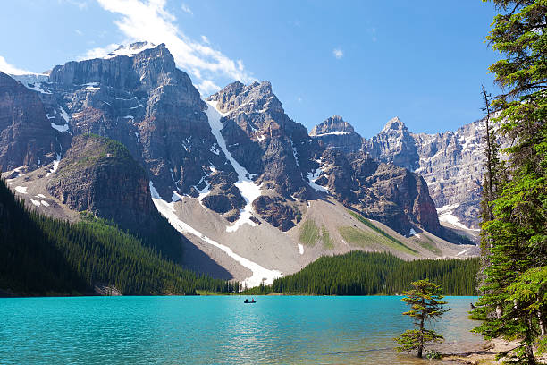 istock boating at moraine lake 178591831