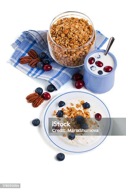 Saudável Pequenoalmoço - Fotografias de stock e mais imagens de Alimentação Saudável - Alimentação Saudável, Azul, Bebida