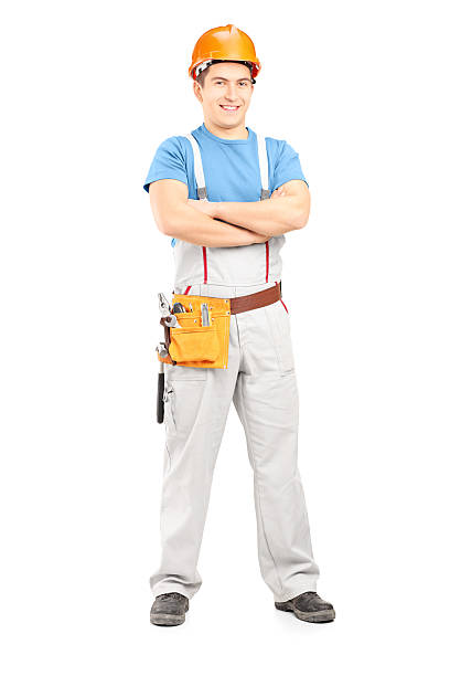 istock Confident repairman in a uniform 178592494