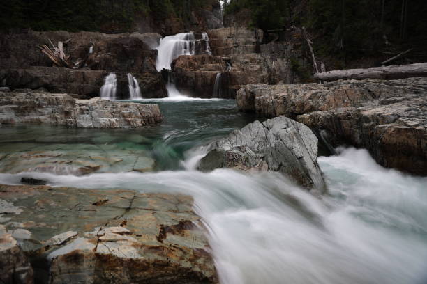 Middle Myra Falls in Strathcona Provincial Park (Vancouver Island), Canada