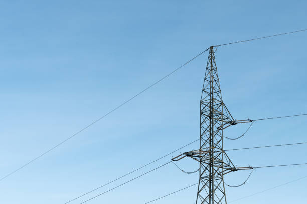 istock Electricity pylon with transmission line 1785933362