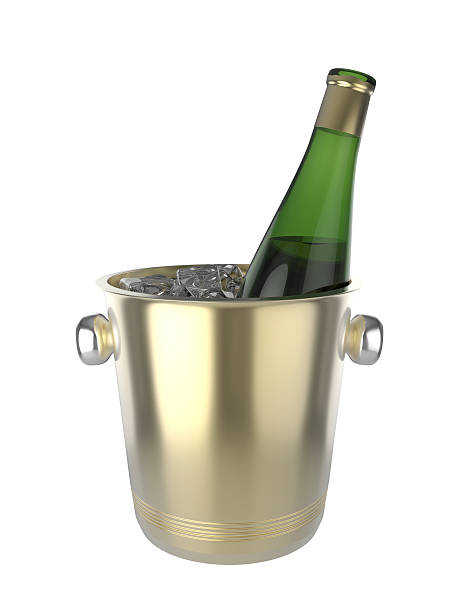 du vin - wine ice bucket wine bottle three dimensional shape photos et images de collection