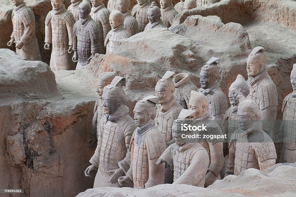 Cerâmica de Terracota Warriors - Royalty-free Arqueologia Foto de stock