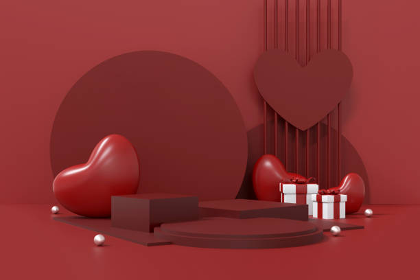istock Happy Valentine's Day Background 3D Illustration 1785944014
