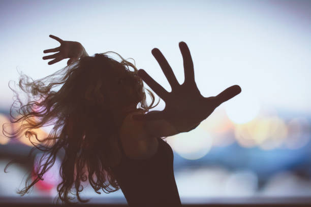 istock Silhouette of a dancing girl 1785959745