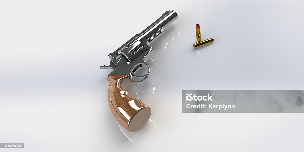 Arma com munições e marcadores - Foto de stock de Antigo royalty-free