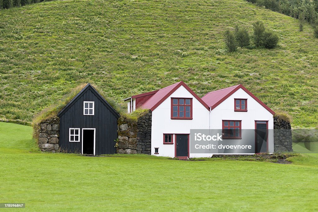 Maisons typiques de la campagne islandaise - Photo de Beauté de la nature libre de droits