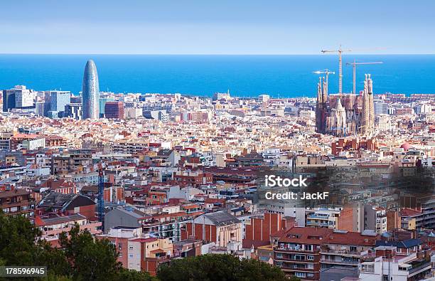 Top Kind Of Barcelona Stock Photo - Download Image Now - Aerial View, Antoni Gaudí, Architecture