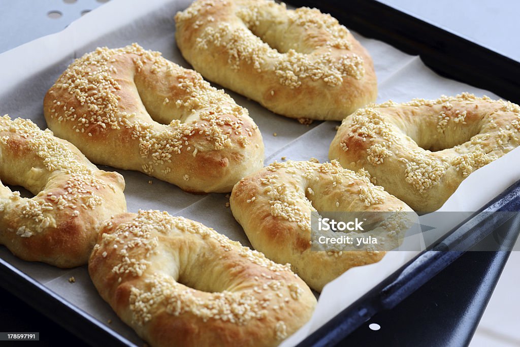 Frische Bagels - Lizenzfrei Backen Stock-Foto