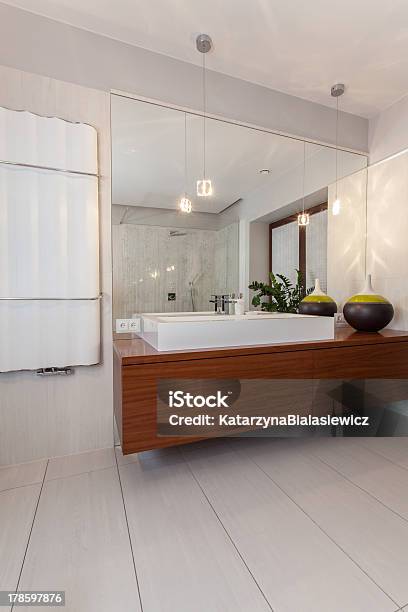 Ruby House Modern Wash Basin Stock Photo - Download Image Now - Architecture, Bathroom, Brown