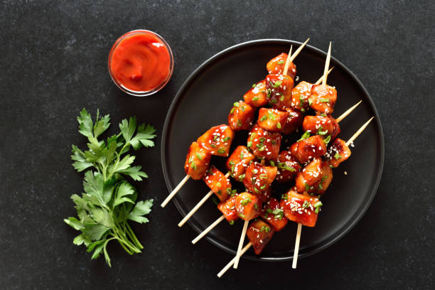 istock Teriyaki chicken skewers 1785979308
