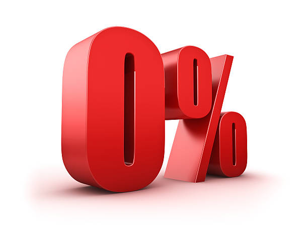 istock Giant red 0 percent sign depicting depth 178598084