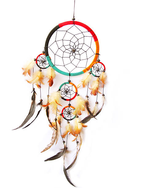 istock Red,green and black dreamcatcher isolated in white. 178598412