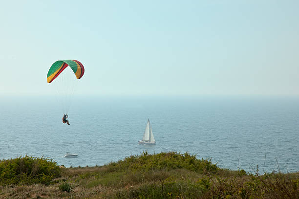istock Paraglider over the Mediterranean sea . 178598559